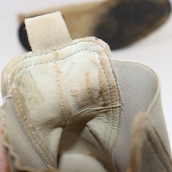 Marc Wenn Suede Chelsea Boots Beige Tan Crepe Sole EU 42 US 9 - Picture 8 of 8